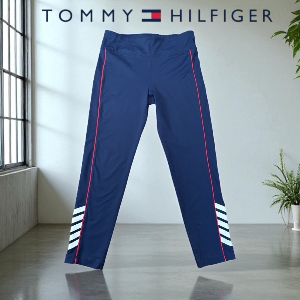 NWOT, Tommy Hilfiger Sport, Navy and Red
Leggings, Size XL 🏃♀️➡️